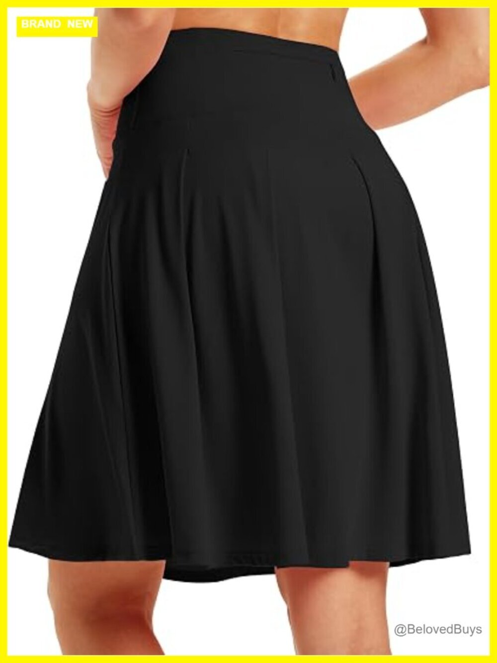 22" Knee Length High Waisted Skort with Pockets Tummy Control Athletic Tennis